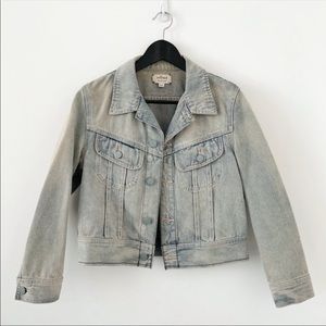 ARITZIA Wilfred Cropped Denim Jacket